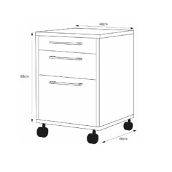 Archivero Funcional Color Roble