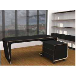 Escritorio de oficina ejecutivo de linóleo