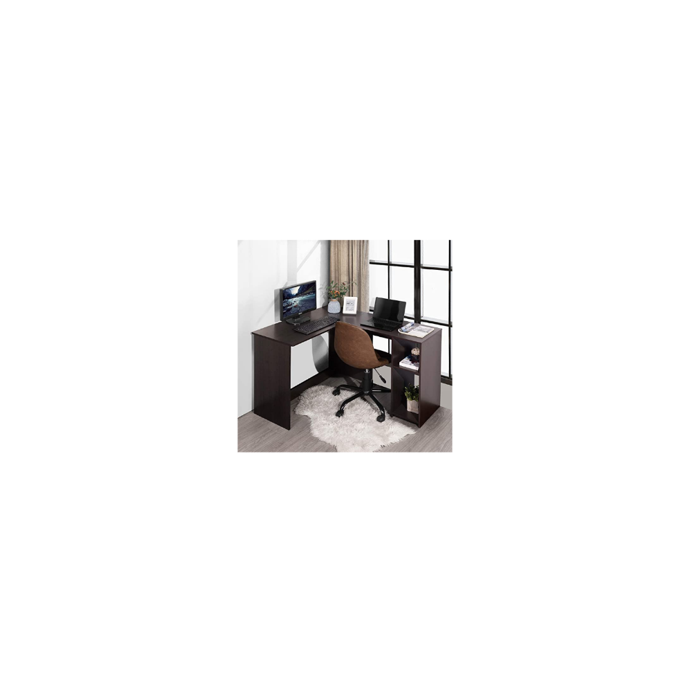 Escritorio en L Marrón 120*45*75 cm