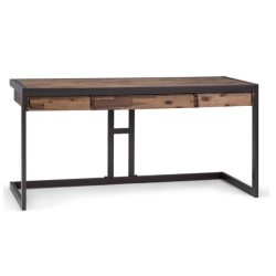 Escritorio industrial moderno de madera