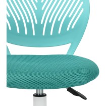 FurnitureR Silla de Escritorio de Trabajo de Oficina Silla de Estudio Ajustable para niños con Respaldo Medio Turquesa