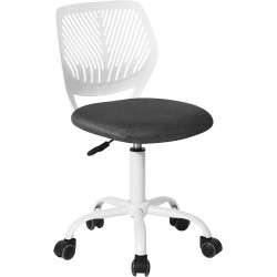 FurnitureR Silla de Escritorio de Trabajo de Oficina Silla de Estudio Ajustable para niños con Respaldo Medio Turquesa