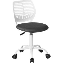 FurnitureR Silla de Escritorio de Trabajo de Oficina Silla de Estudio Ajustable para niños con Respaldo Medio Turquesa