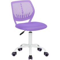 FurnitureR Silla de Escritorio de Trabajo de Oficina Silla de Estudio Ajustable para niños con Respaldo Medio Turquesa