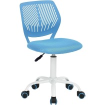 FurnitureR Silla de Escritorio de Trabajo de Oficina Silla de Estudio Ajustable para niños con Respaldo Medio Turquesa