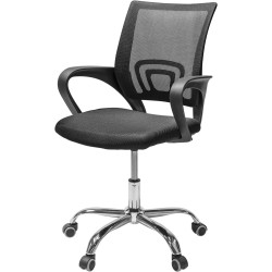 TOPLIVING Silla para Oficina Operativa Silla Economica Ergonomica Silla Ejecutiva (Negra)