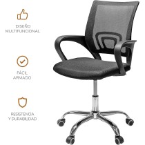 TOPLIVING Silla para Oficina Operativa Silla Economica Ergonomica Silla Ejecutiva (Negra)