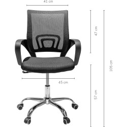 TOPLIVING Silla para Oficina Operativa Silla Economica Ergonomica Silla Ejecutiva (Negra)