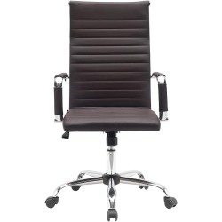 EKE cómoda Minimalista Base de Metal Respaldo Alto Soporte Lumbar Silla de Oficina Sillas