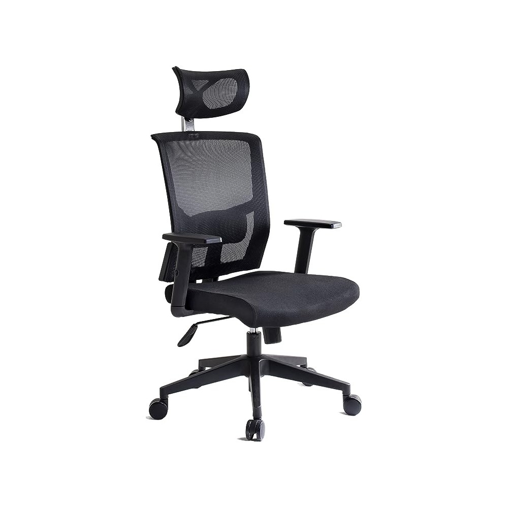 I SEATING Silla Oficina ejecutiva con cabecera y Soporte Lumbar Ajustable