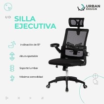 Urban Design Silla Ejecutiva de Oficina, Silla de Respaldo Alto Ergonómica, Giratoria 360°, Altura Ajustable