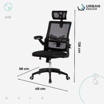 Urban Design Silla Ejecutiva de Oficina, Silla de Respaldo Alto Ergonómica, Giratoria 360°, Altura Ajustable