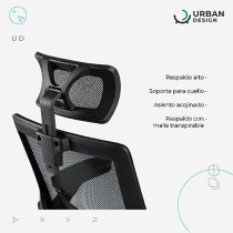 Urban Design Silla Ejecutiva de Oficina, Silla de Respaldo Alto Ergonómica, Giratoria 360°, Altura Ajustable