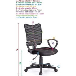 I SEATING Silla Oficina economica Silla Comoda de Escritorio para computadora