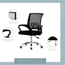 LINIUM Silla Oficina Escritorio Ejecutiva Ergonómica Premium Respaldo de Malla Ayuda Lumbar