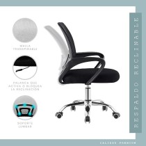LINIUM Silla Oficina Escritorio Ejecutiva Ergonómica Premium Respaldo de Malla Ayuda Lumbar