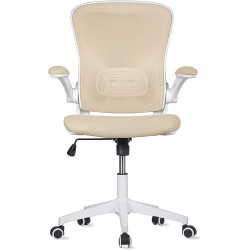 MAGMALIFE Silla de Escritorio Premium Ergonómica Modelo Cosmo (Beige Champagne)
