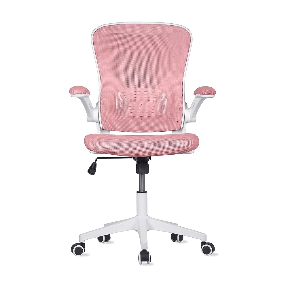 MAGMALIFE Silla de oficina Premium con altura reclinable y ajustable (Pale Pink)
