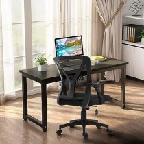 TOPLIVING Silla de Oficina Ergonómica con Soporte Lumbar Ajustable Negro