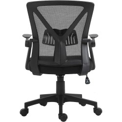 TOPLIVING Silla de Oficina Ergonómica con Soporte Lumbar Ajustable Negro