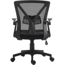 TOPLIVING Silla de Oficina Ergonómica con Soporte Lumbar Ajustable Negro