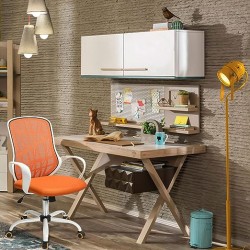 FurnitureR Silla ergonómica de Escritorio de OficinaTrabajo giratorias