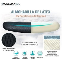 MAGMALIFE Silla de Escritorio Premium Ergonómica Modelo Estelar, Silla de Oficina con Reclinacion y Altura Ajustable (Gris)