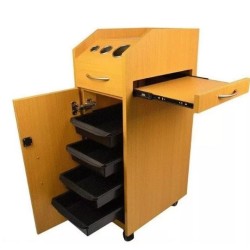 Carrito Auxiliar Madera Estetica Salon Carro Servicio Spa