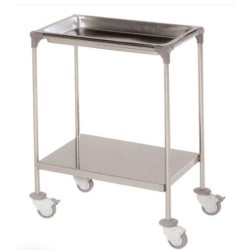 MESA AUXILIAR CLÍNICA CON BANDEJA