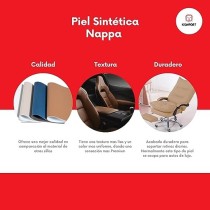 Komfort Silla de Piel Sintética Nappa (Blanco Perla)