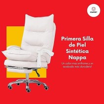 Komfort Silla de Piel Sintética Nappa (Blanco Perla)