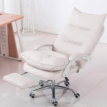 Komfort Silla de Piel Sintética Nappa (Blanco Perla)