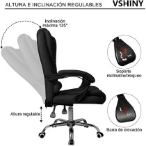 VSHINY Sillas de Oficina Ergonómicas,Silla de computadora,Silla Gamer (Negro)