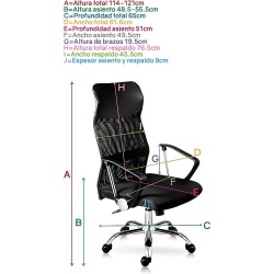 I SEATING Silla Oficina Silla Escritorio para computadora reclinable en Malla Ajustable Altura Silla Gamer ejecutiva