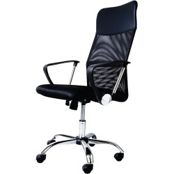 B BIG ROOM Silla Ejecutiva de Oficina Ergonomica Soporte Lumbar y Respaldo Alto 360° Altura Ajustable