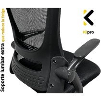Kipro Silla Ejecutiva De Oficina Ergomica Soporte Lumbar Ajuste De Altura Repozacabeza Giratoria 360°