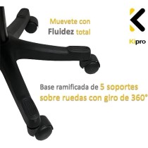 Kipro Silla Ejecutiva De Oficina Ergomica Soporte Lumbar Ajuste De Altura Repozacabeza Giratoria 360°