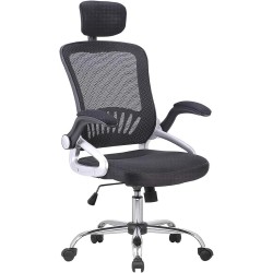 TOPLIVING Silla de Oficina, Ejecutiva, Diseño Resistente, Carga hasta 200 kg, Comoda, Respaldo Transpirable