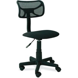 ANDROMEDA INC Silla de Escritorio, Oficina Negra Giratoria Respaldo - Mesh Ajustable ergonomica Juvenil para niños y Adultos