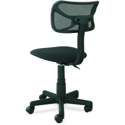 ANDROMEDA INC Silla de Escritorio, Oficina Negra Giratoria Respaldo - Mesh Ajustable ergonomica Juvenil para niños y Adultos