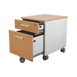 Archivero Dos Cajones Y Rodajas