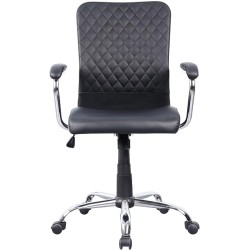 KE Silla Escritorio Oficina Escritorio Sillón Ejecutiva Ergonómica cómoda Minimalista Base de Metal Respaldo Alto Soporte
