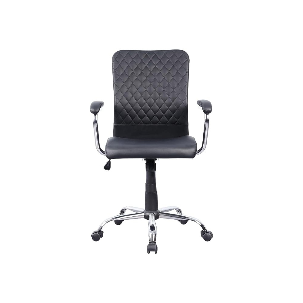 KE Silla Escritorio Oficina Escritorio Sillón Ejecutiva Ergonómica cómoda Minimalista Base de Metal Respaldo Alto Soporte