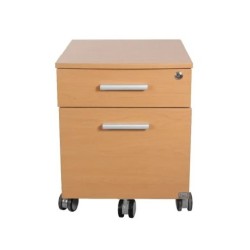 Archivero Dos Cajones Y Rodajas