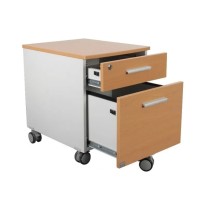 Archivero Dos Cajones Y Rodajas