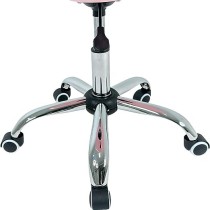 RACK & PACK Silla de Oficina Rosa con Ruedas para Escritorio Moderna con Cojin Silla Escritorio