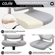 Cokos Silla Oficina ergonómica de Respaldo Alto con Soporte Lumbar Ajustable y reposacabezas Altura reclinable descansabrazos