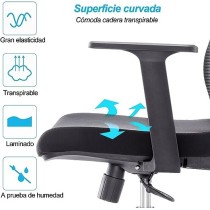 W SINWEDA E3 Silla Oficina ejecutiva con cabecera y Soporte Lumbar Ajustable Silla Gamer sillas para Sala de Juntas (Negro)