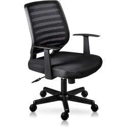 I SEATING Silla Oficina ejecutiva semiejecutiva Escritorio para computadora Silla Gamer sillas para Escritorio Tivoli Negro