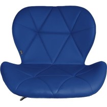 Elle Silla de Oficina Ejecutiva con Ruedas Giratoria para Escritorio Alcochada Altura Ajustable Minimalista (Azul)
